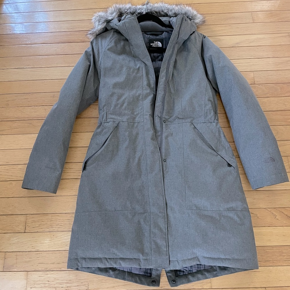 The North Face Women's Arctic Down Parka (Small, TNF Medium Grey Heather)